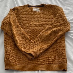 Fat Face Men's Crewneck Sweater -Dark Ochre size medium